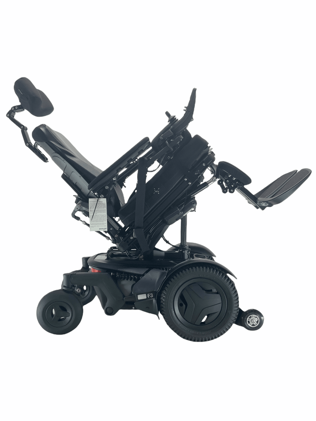 Like-New 2020 Permobil F3 Rehab Power Chair | 17" x 20" Seat | Seat Elevate, Tilt, Recline, Power Legs | Only 3 Miles!-Mobility Equipment for Less