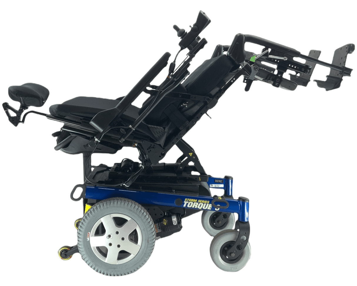 Like-New Invacare Storm Series Torque 3 Rehab Power Chair | 22 x 19 Seat | Tilt, Recline-Mobility Equipment for Less