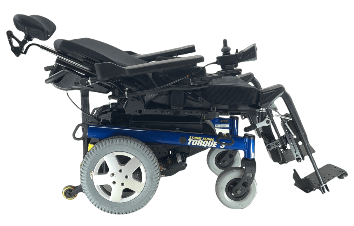 Like-New Invacare Storm Series Torque 3 Rehab Power Chair | 22 x 19 Seat | Tilt, Recline-Mobility Equipment for Less