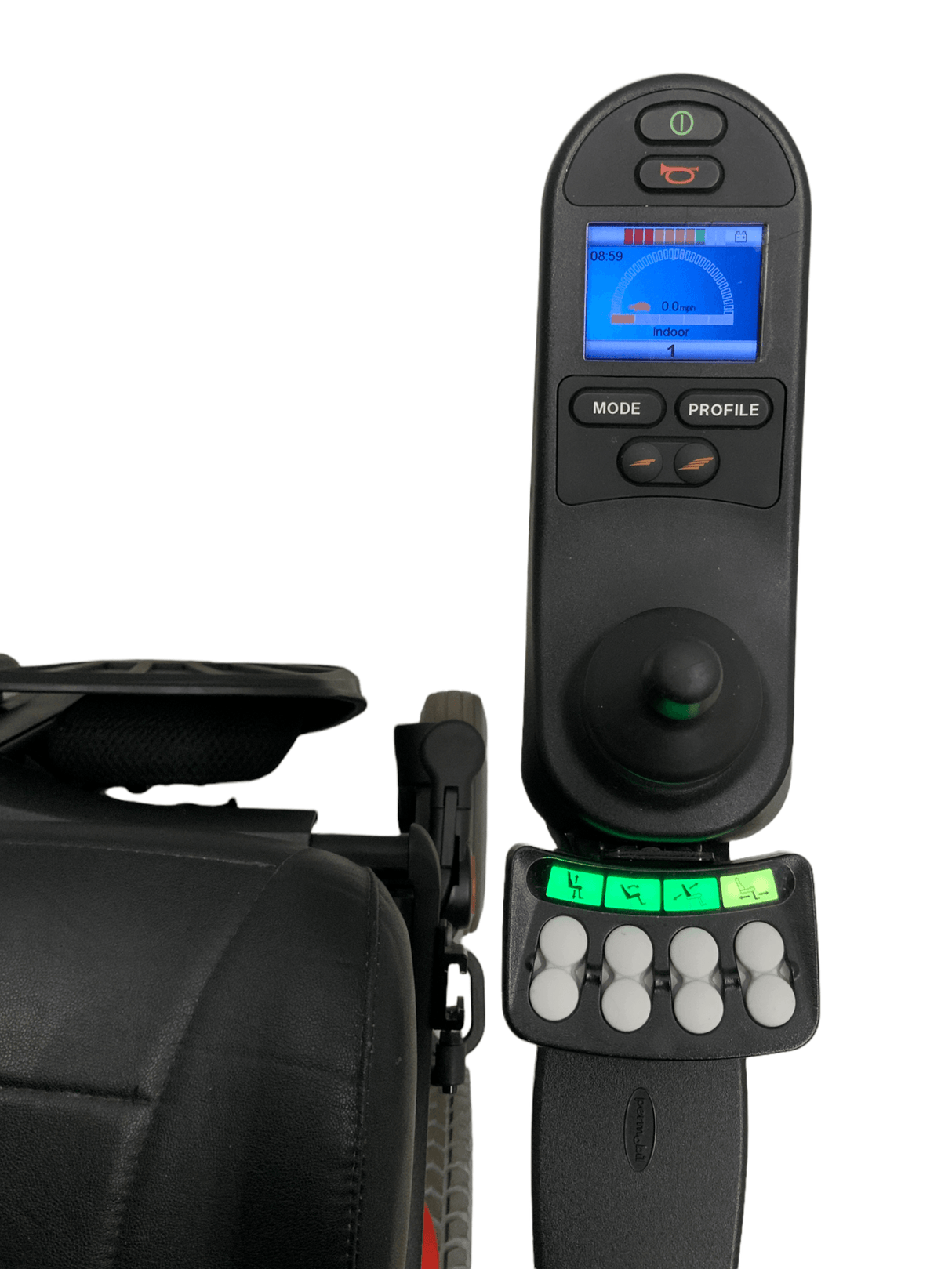 permobil m300 hd heavy duty red power wheelchair joystick