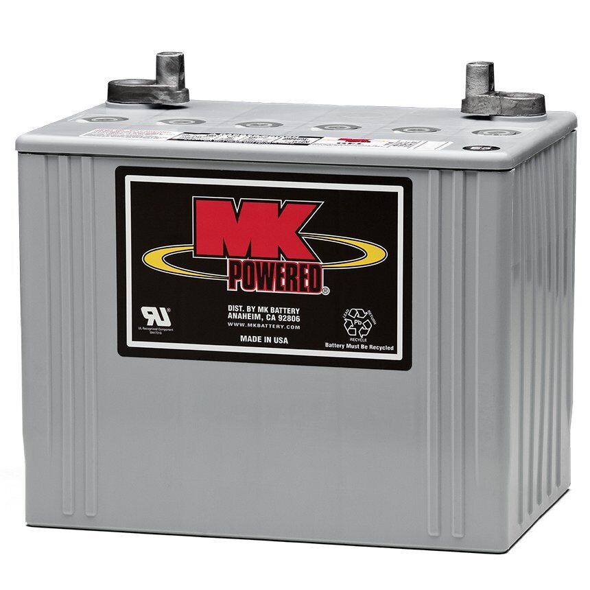 Front view of MK 12V 75AH Gel Battery (screw terminal)