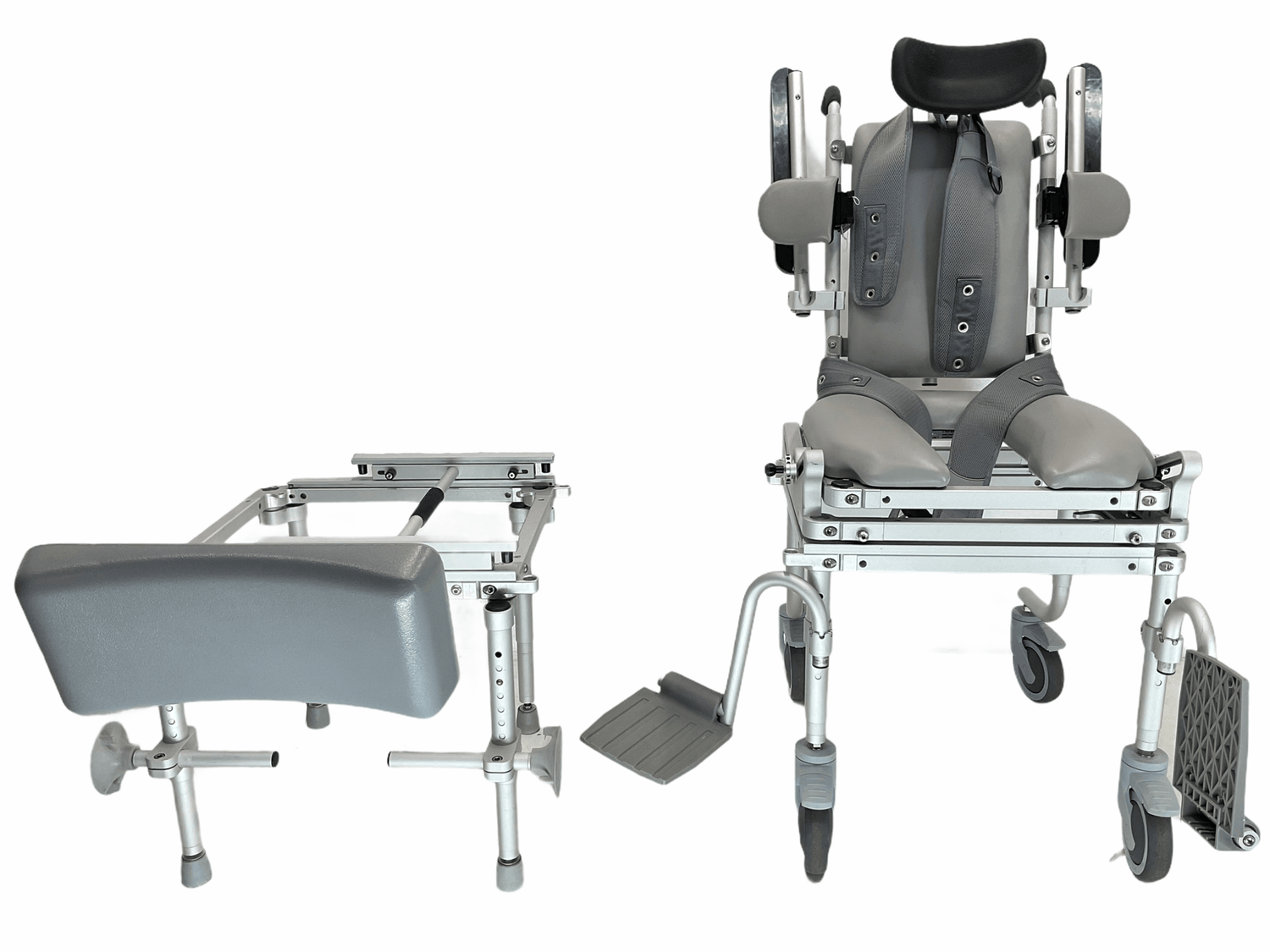 Multichair 6000TILT Commode Shower Bench | Tilting, Disassemble, & Removable Leg Rests-Mobility Equipment for Less