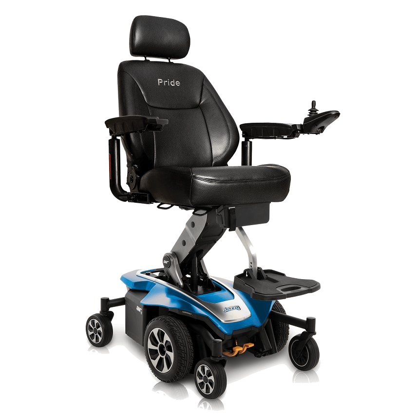 New Pride Mobility Jazzy Air 2 Power Chair | 12" Seat Elevate | Mid-Wheel Drive-Mobility Equipment for Less