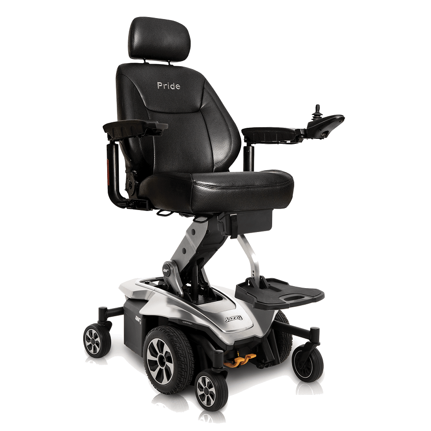 New Pride Mobility Jazzy Air 2 Power Chair | 12" Seat Elevate | Mid-Wheel Drive-Mobility Equipment for Less