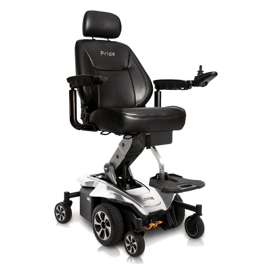 New Pride Mobility Jazzy Air 2 Power Chair | 12" Seat Elevate | Mid-Wheel Drive-Mobility Equipment for Less