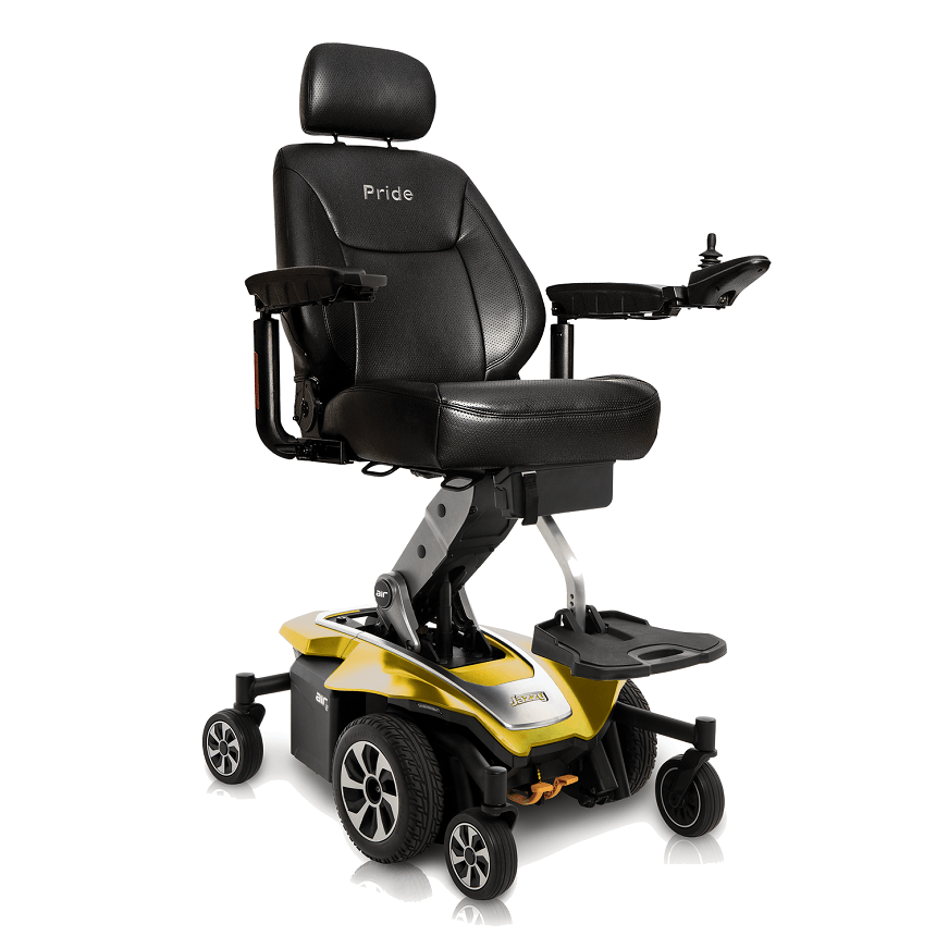 New Pride Mobility Jazzy Air 2 Power Chair | 12" Seat Elevate | Mid-Wheel Drive-Mobility Equipment for Less