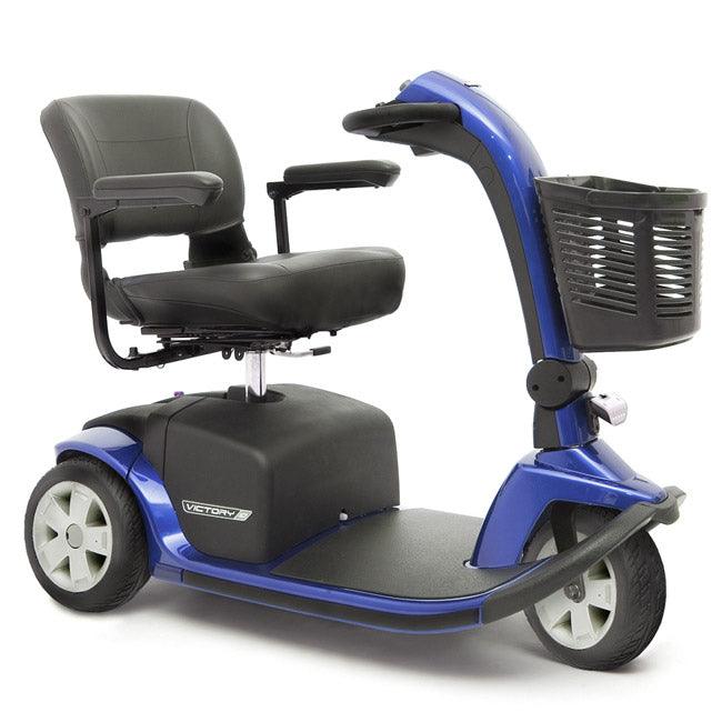 New Pride Mobility Victory 10 3-Wheel Mobility Scooter | Max Speed 5.3 MPH | 400 LBS Weight Capacity-Mobility Equipment for Less