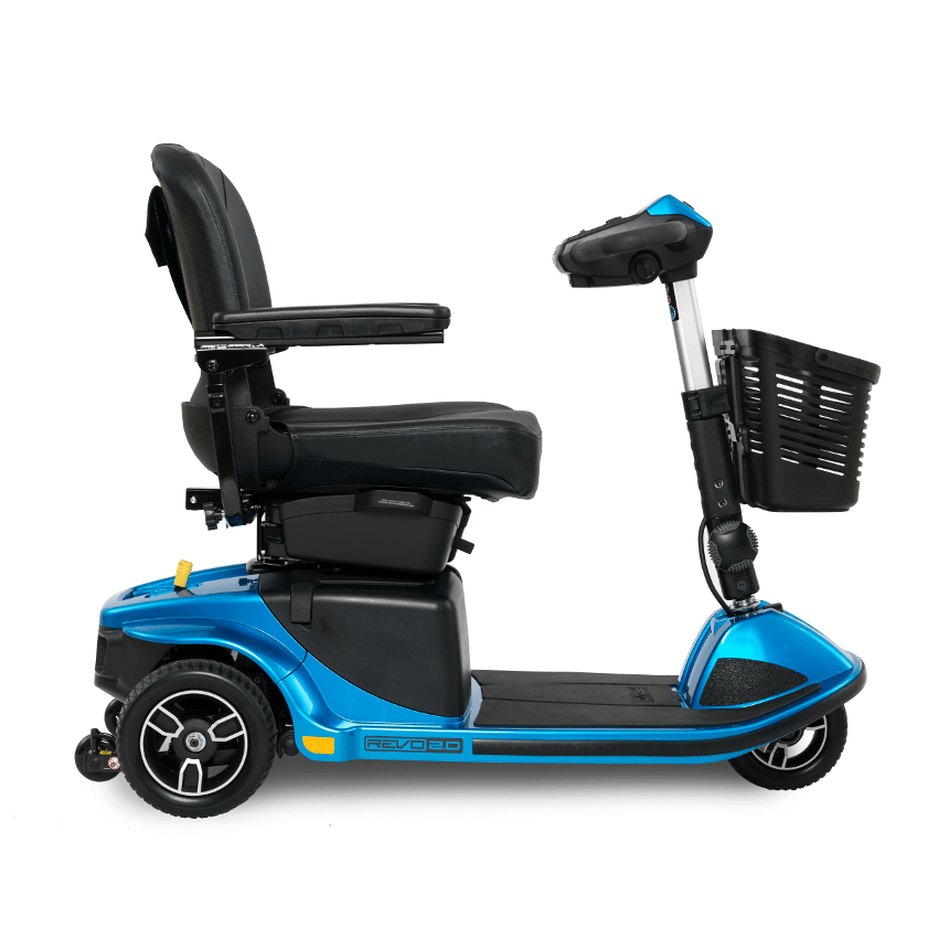 New Pride Revo 2.0 3-Wheel Mobility Scooter | Max Speed 5 MPH | 400 LBS Weight Capacity-Mobility Equipment for Less