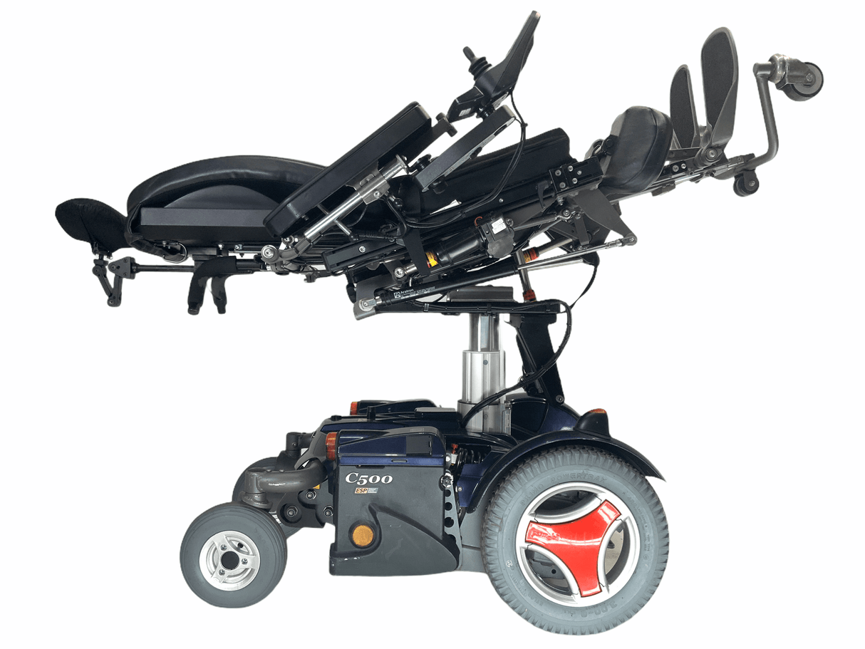 Permobil C500 Rehab Power Chair | 19x14 Seat | Tilt, Recline, Power Legs, Seat Elevate, Vertical Standing, Anterior Tilt-Mobility Equipment for Less