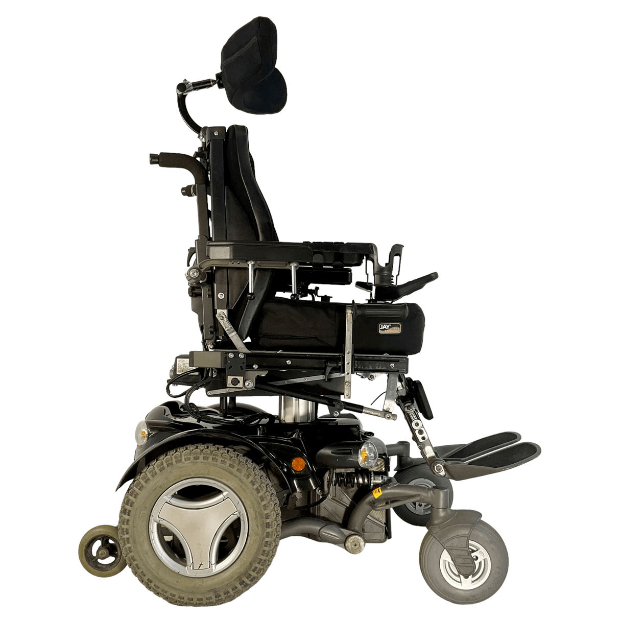 Permobil Street Rehab Power Chair | 17 x 18 Seat | Lighting Kit, Seat Elevate, Cup Holder - Mobility Equipment for Less