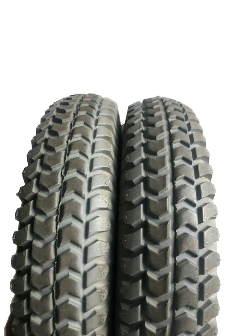 Replacement Solid/Flat-Free Pr1mo PowerTrax Wheels for Pride Mobility Power Chairs | 14 x 3 Inches (3.00 - 8) | WHLASMB1654 | Certified Pre-Owned-Mobility Equipment for Less