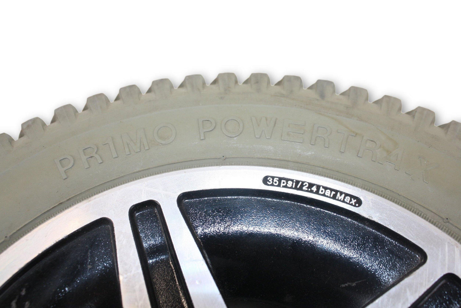 Replacement Solid/Flat-Free Pr1mo PowerTrax Wheels for Pride Mobility Power Chairs | 14 x 3 Inches (3.00 - 8) | WHLASMB1654 | Certified Pre-Owned-Mobility Equipment for Less