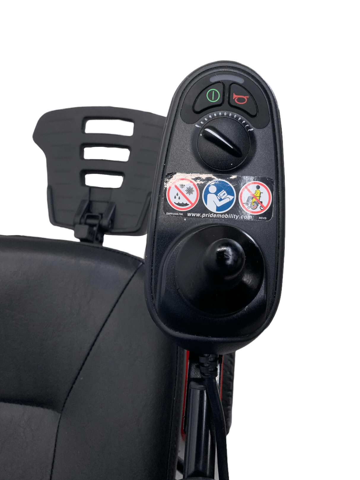 pride mobility jazzy select 6 red power wheelchair joystick