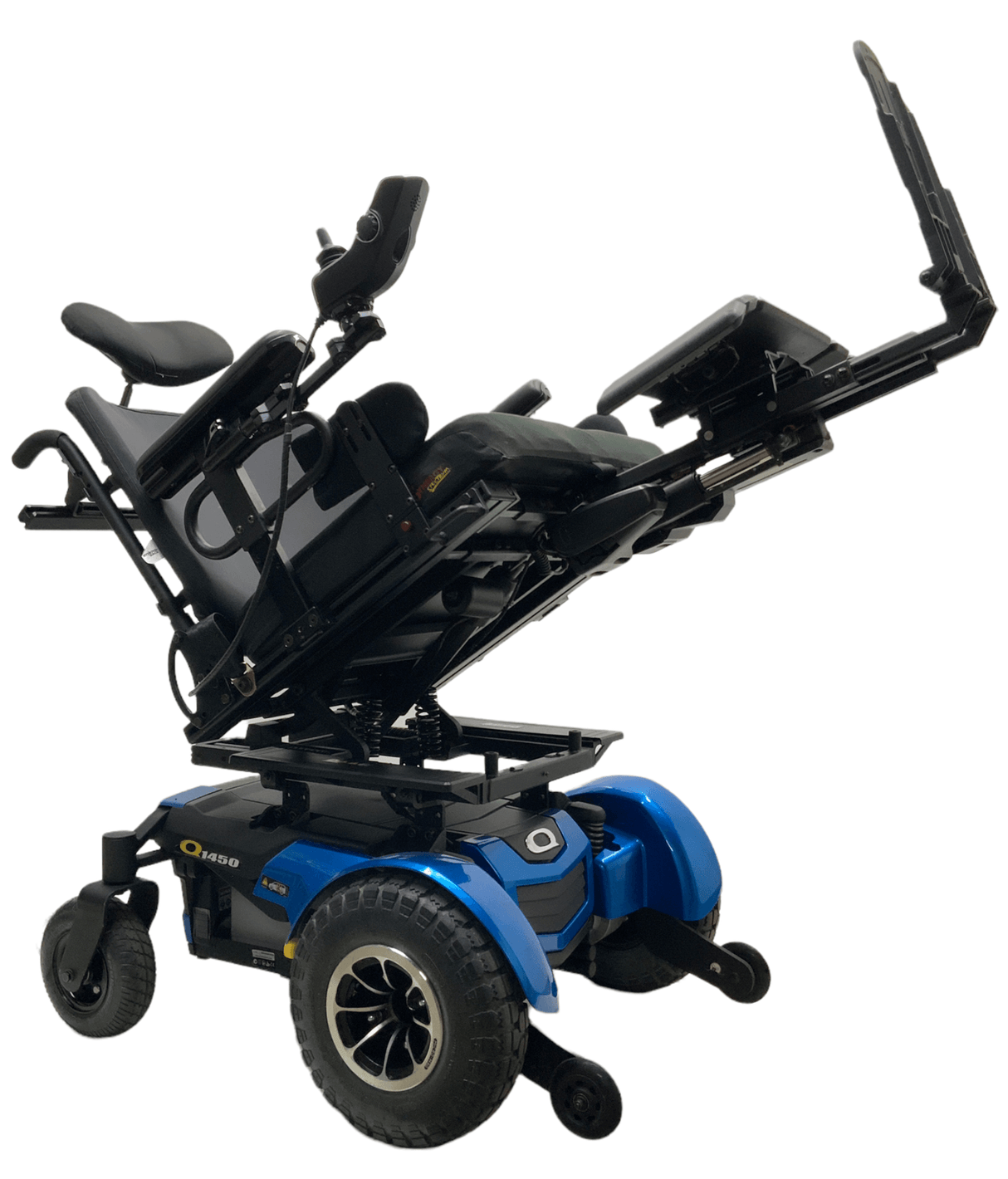 pride mobility quantum 1450 heavy duty blue power wheelchair functions