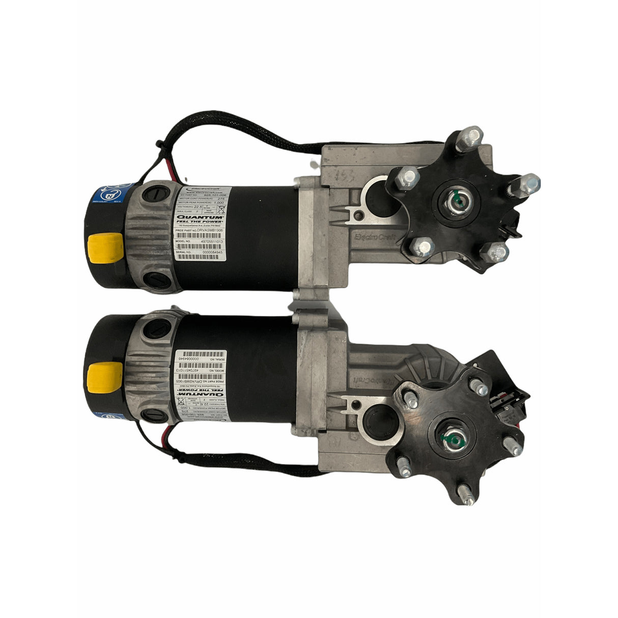 top view of the motors for a Quantum 6000z power chair