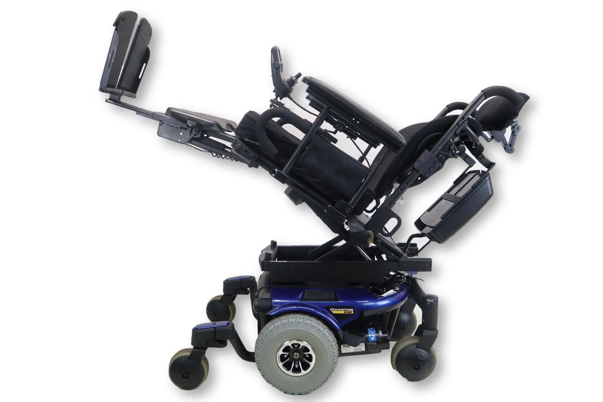 Pride Mobility Quantum 610 Rehab Power Wheelchair | 17 x 21 Seat | Tilt, Power Legs | 66% Savings-Mobility Equipment for Less
