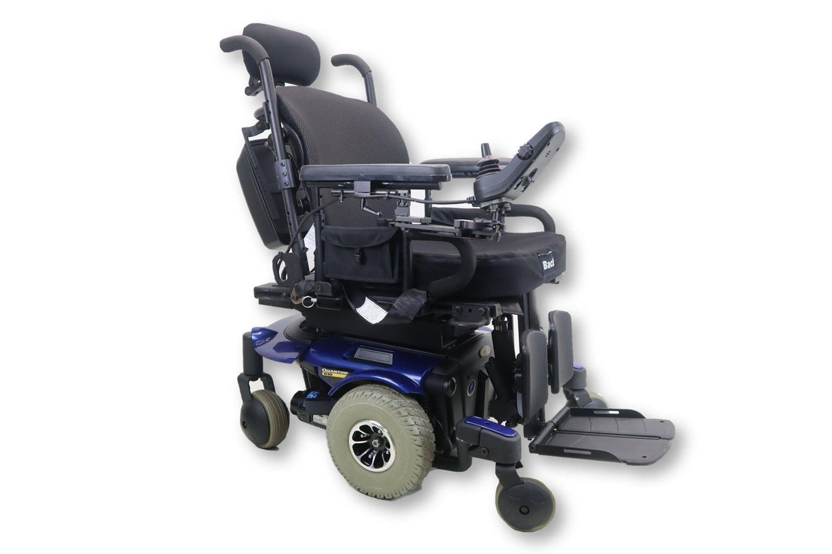 Pride Mobility Quantum 610 Rehab Power Wheelchair | 17 x 21 Seat | Tilt, Power Legs | 66% Savings-Mobility Equipment for Less