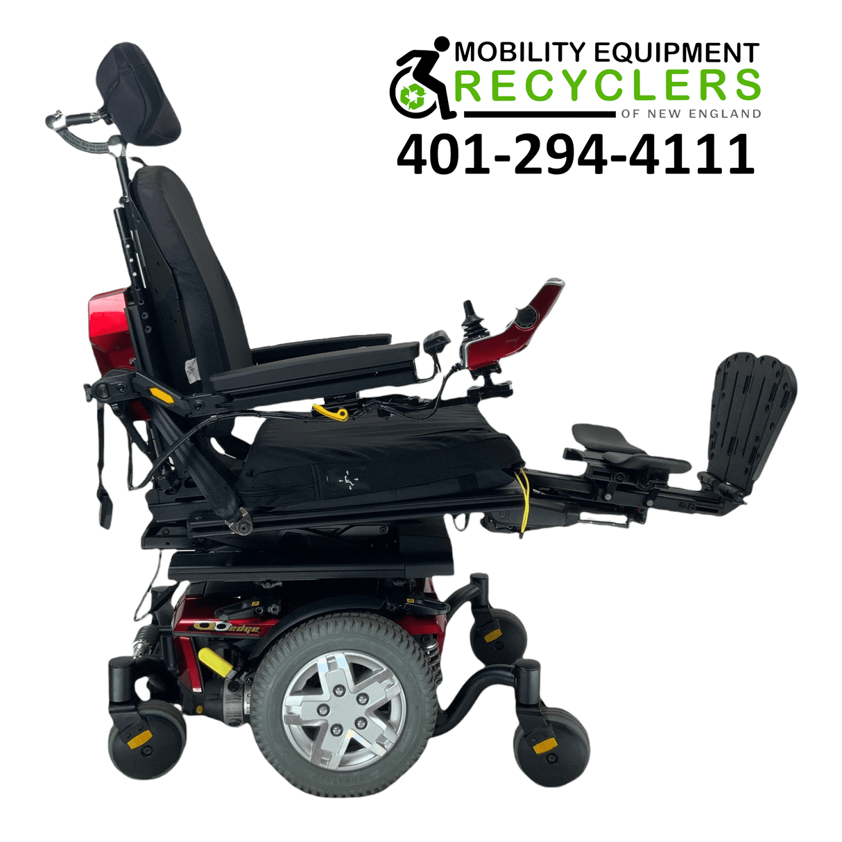 Pride Mobility Quantum Q6 Edge with TRU-Balance 3 & I-Level Rehab Power Chair | 22" x 20" Seat | Tilt, Recline, Seat Elevate, Power Extending Legs-Mobility Equipment for Less