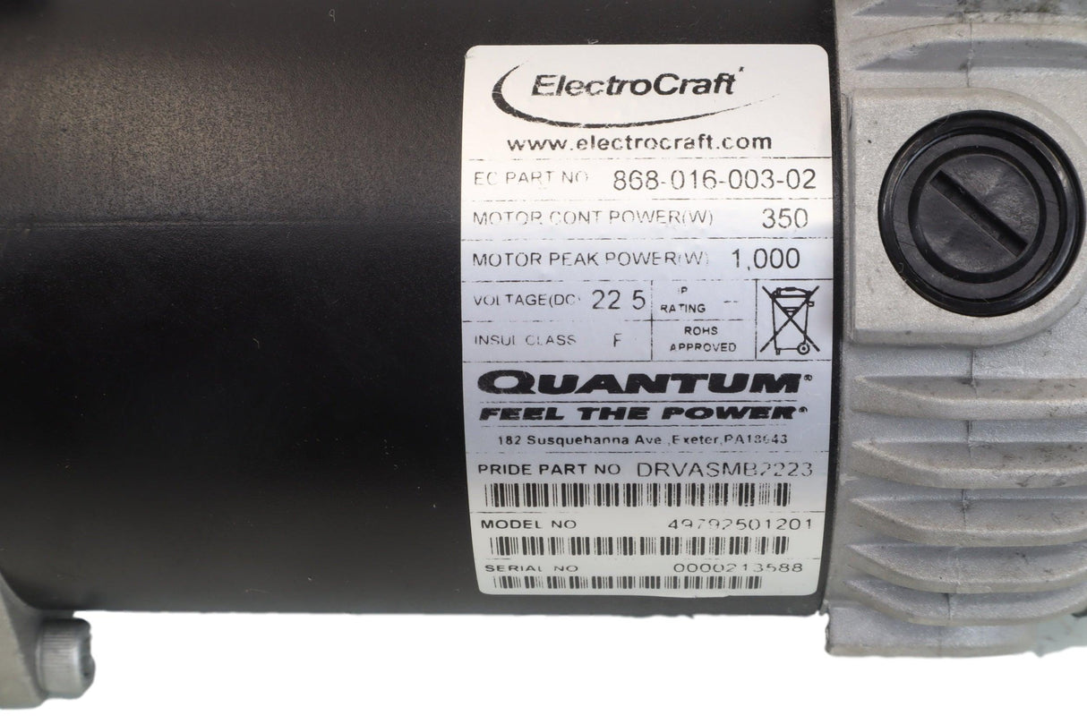 Pride Quantum Q6 Edge, Edge x, Rival Power Chair Motors | MOT131092-06 | MOT131093-06 | 49793501201 | Left & Right-Mobility Equipment for Less