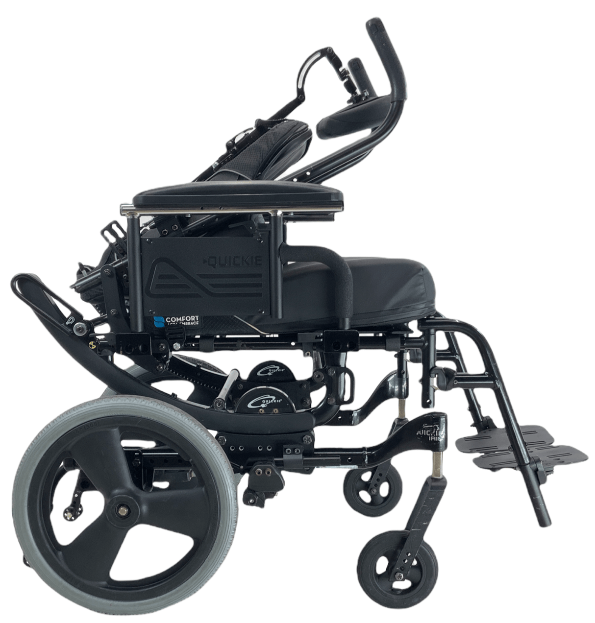 Quickie Iris Tilt-In-Space Manual Wheelchair | Intelligent Rotation in Space Technology | 16" x 21" Seat | 56% Savings!-Mobility Equipment for Less