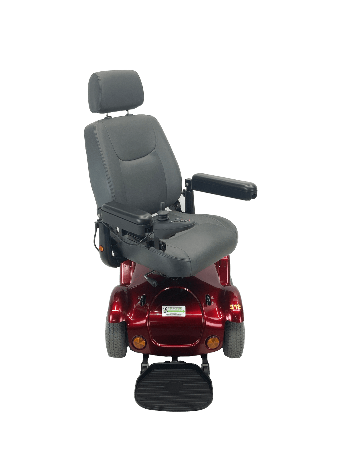 Rascal Turnabout (Merits P312) Dualer Power Chair | 18" x 18" Seat With Power Elevation | Front & Rear-Wheel Drive-Mobility Equipment for Less