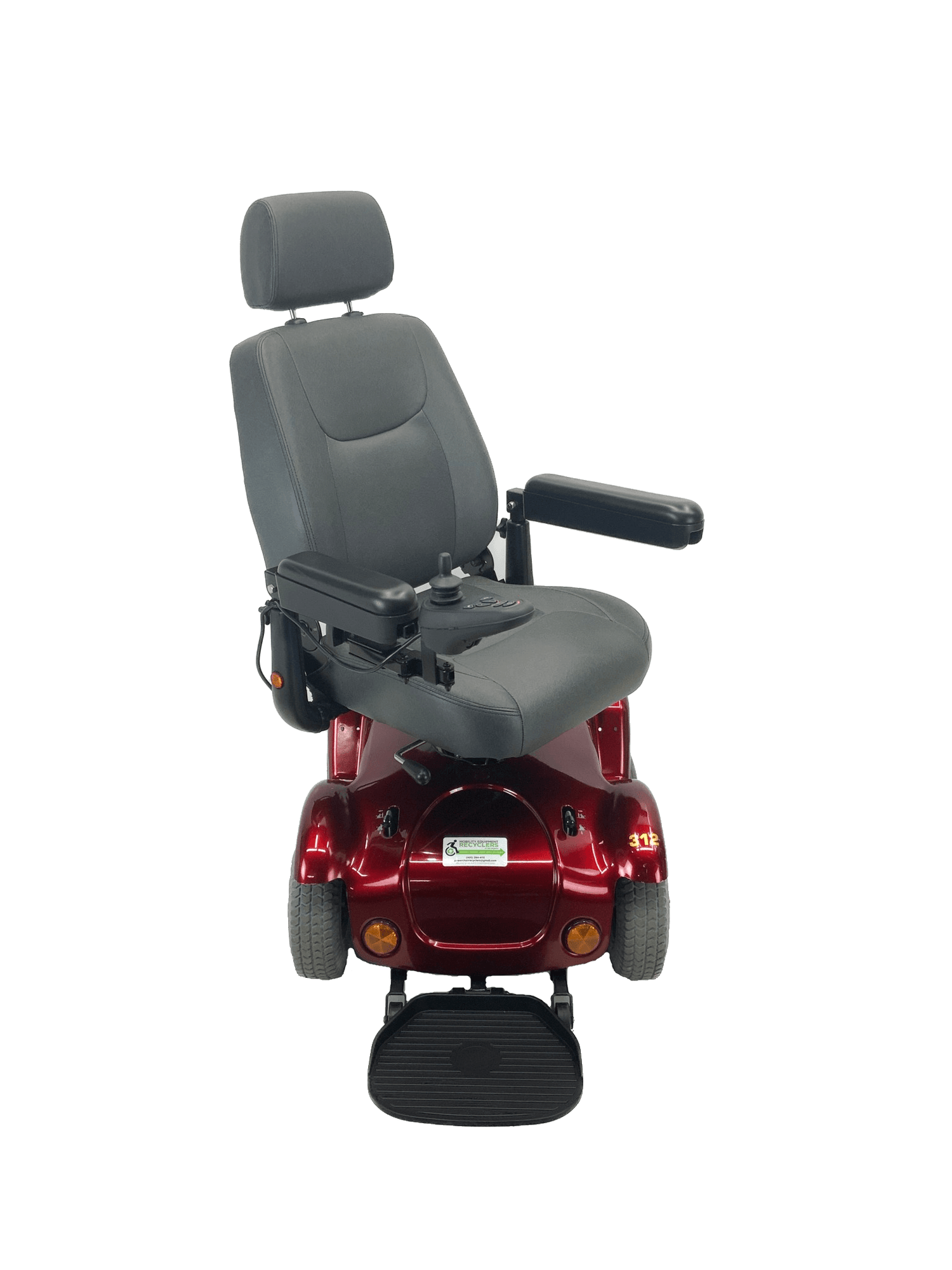 Rascal Turnabout (Merits P312) Dualer Power Chair | 18" x 18" Seat With Power Elevation | Front & Rear-Wheel Drive-Mobility Equipment for Less