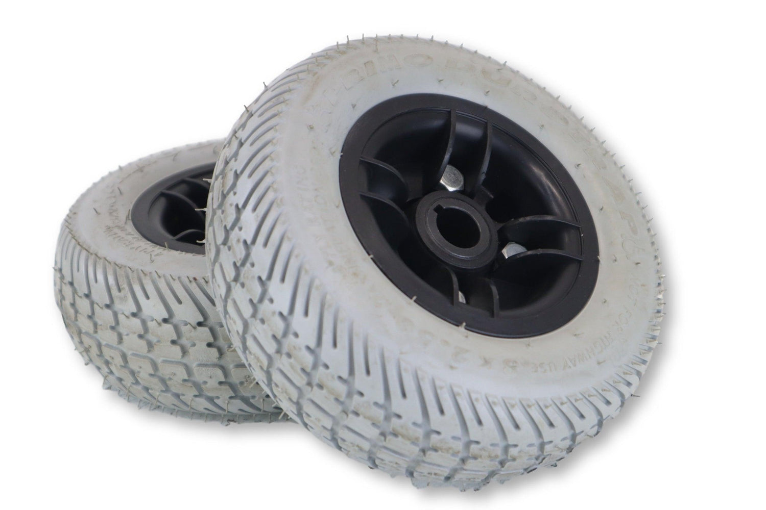 Rear Drive Wheel Assembly for Pride Go-Go Ultra, Sonic, Dart Mobility Scooters | Flat Free 8" x 2.50" Rims & Tires | WHLASMB1444-Mobility Equipment for Less