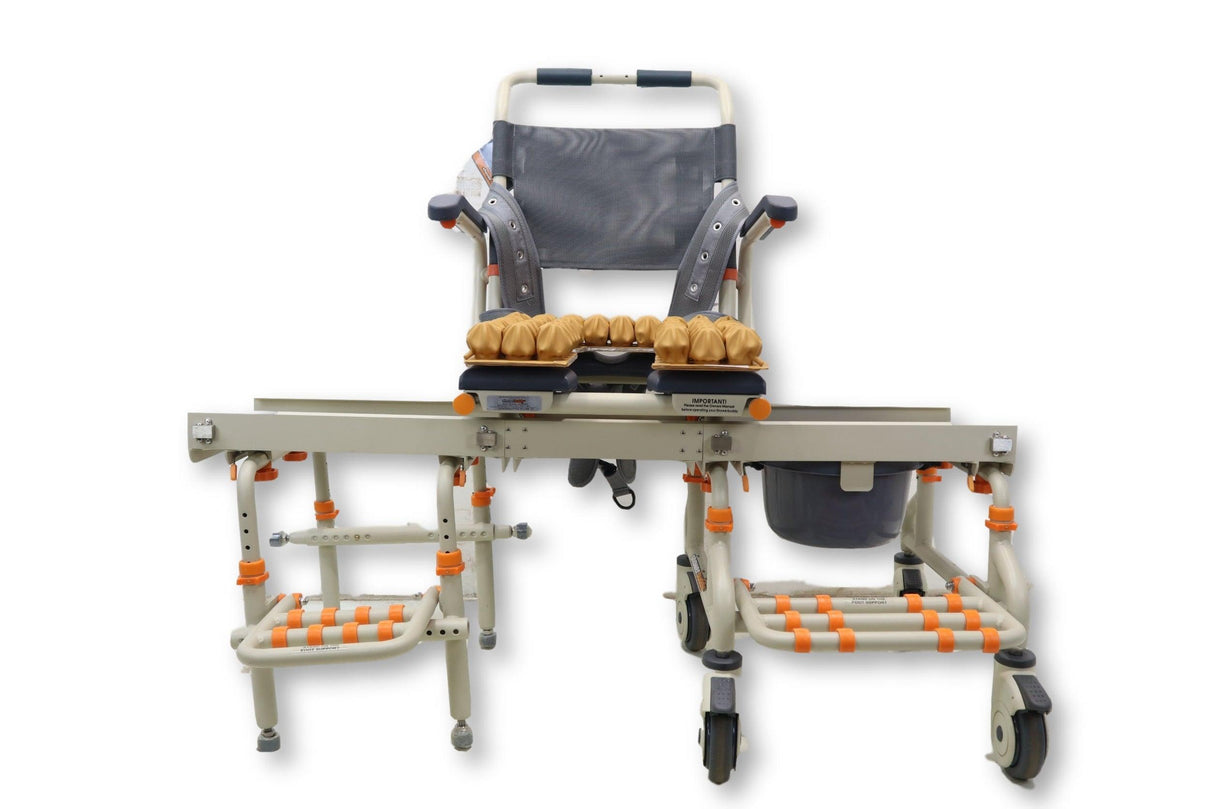 Shower Buddy SB2 TubBuddy Commode Seating System | Sliding Shower Chair Transfer Bench | Air-Filled Star Cushion-Mobility Equipment for Less