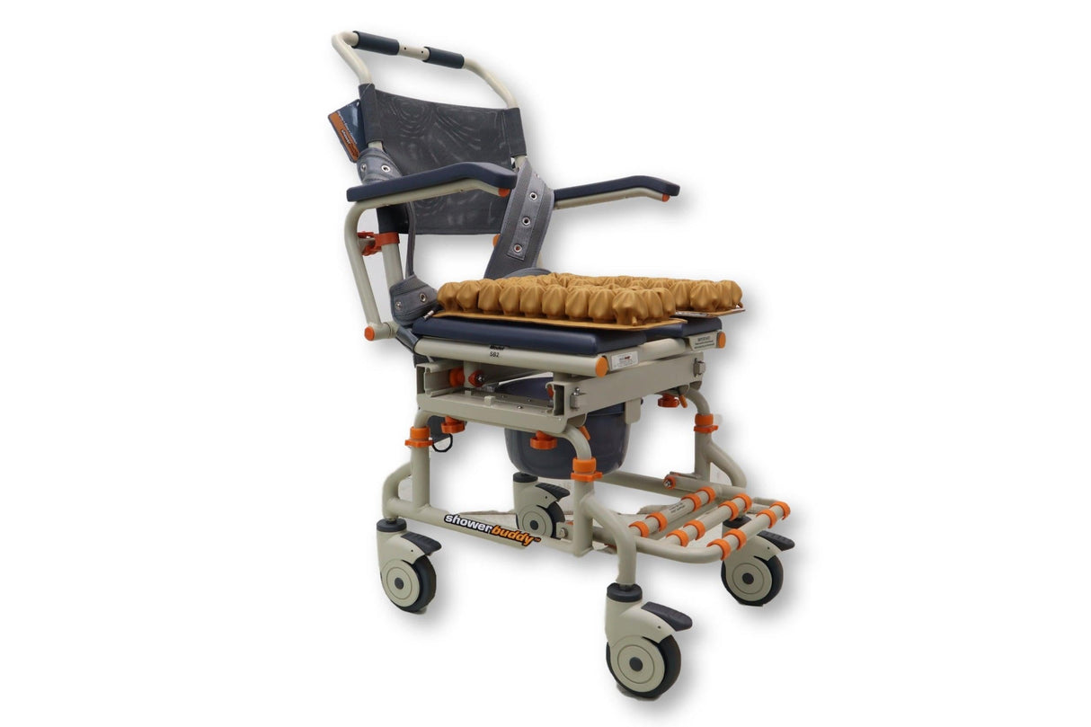 Shower Buddy SB2 TubBuddy Commode Seating System | Sliding Shower Chair Transfer Bench | Air-Filled Star Cushion-Mobility Equipment for Less