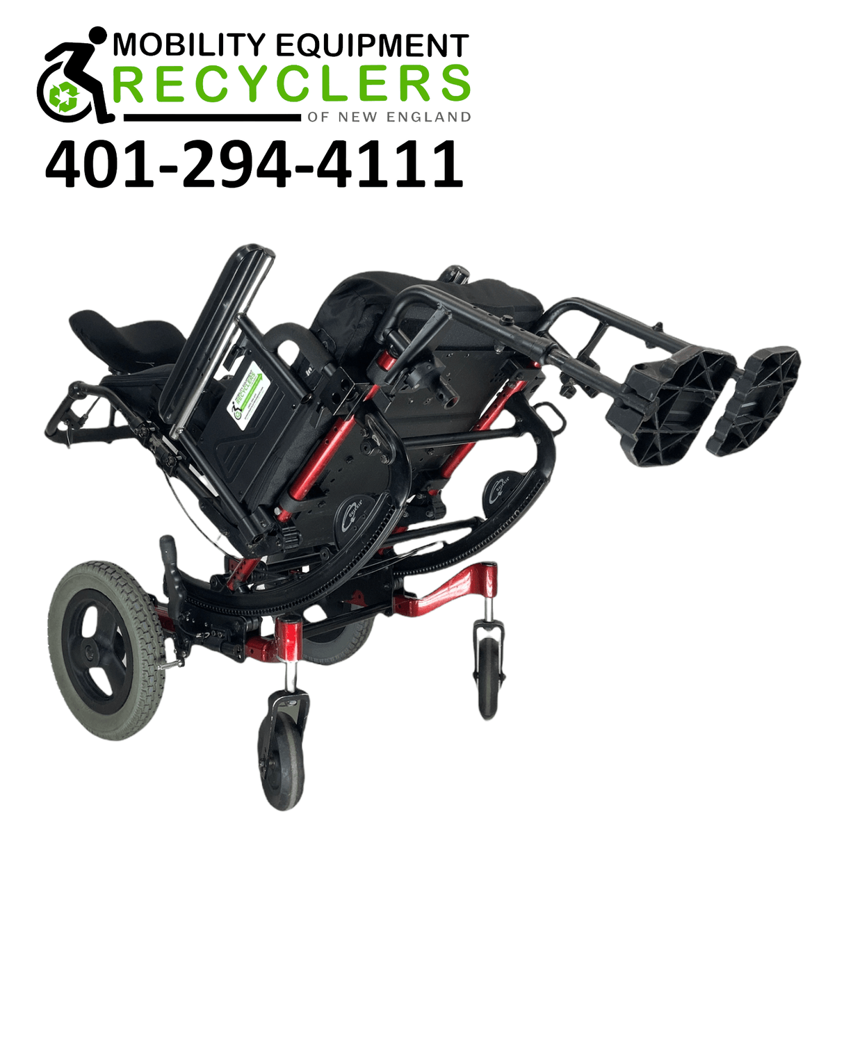 Sunrise Medical Quickie Iris | Tilt-In-Space Manual Wheelchair | 17" x 17" | Transit Kit | Contoured Backrest | Adjustable Headrest-Mobility Equipment for Less