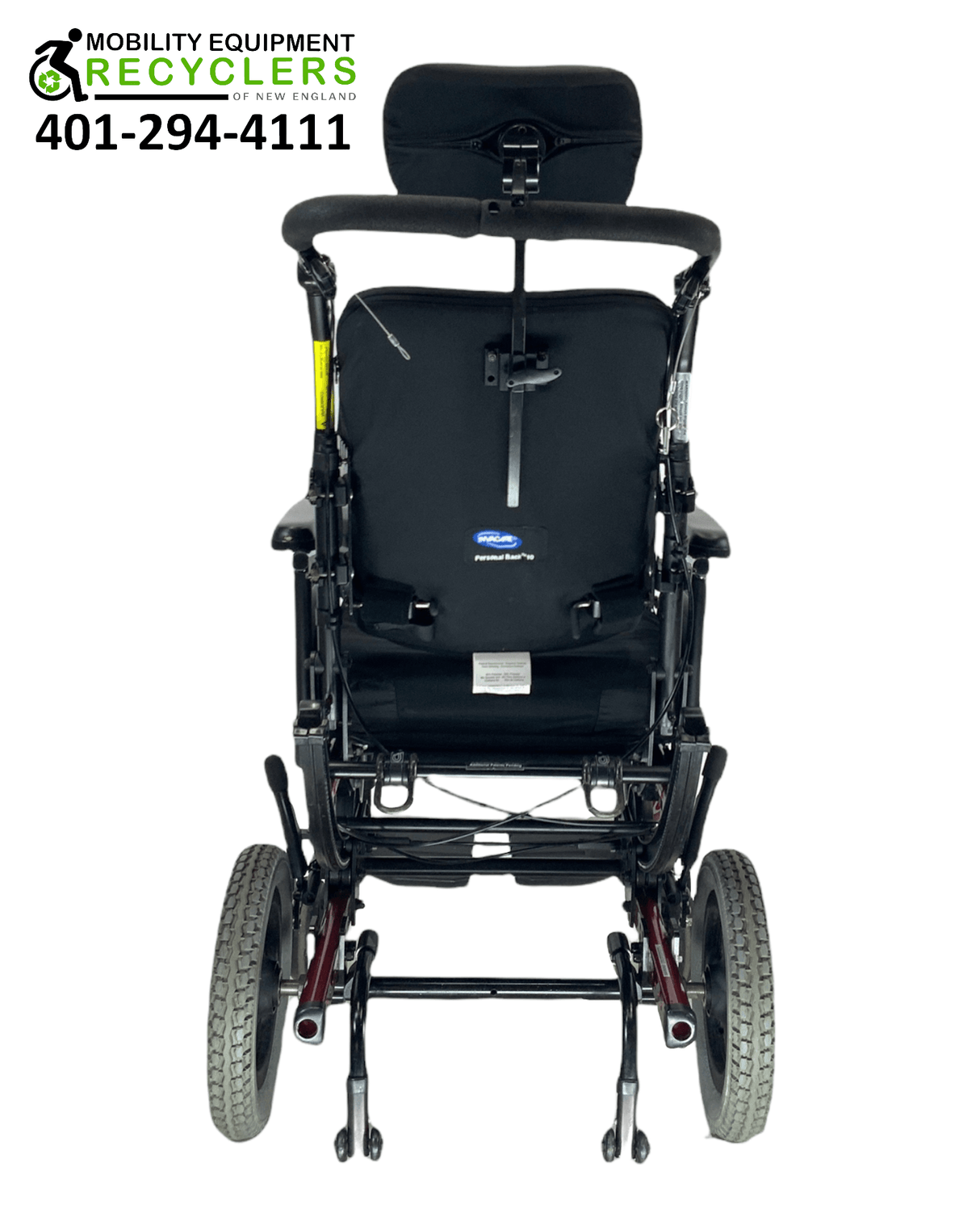 Sunrise Medical Quickie Iris | Tilt-In-Space Manual Wheelchair | 17" x 17" | Transit Kit | Contoured Backrest | Adjustable Headrest-Mobility Equipment for Less