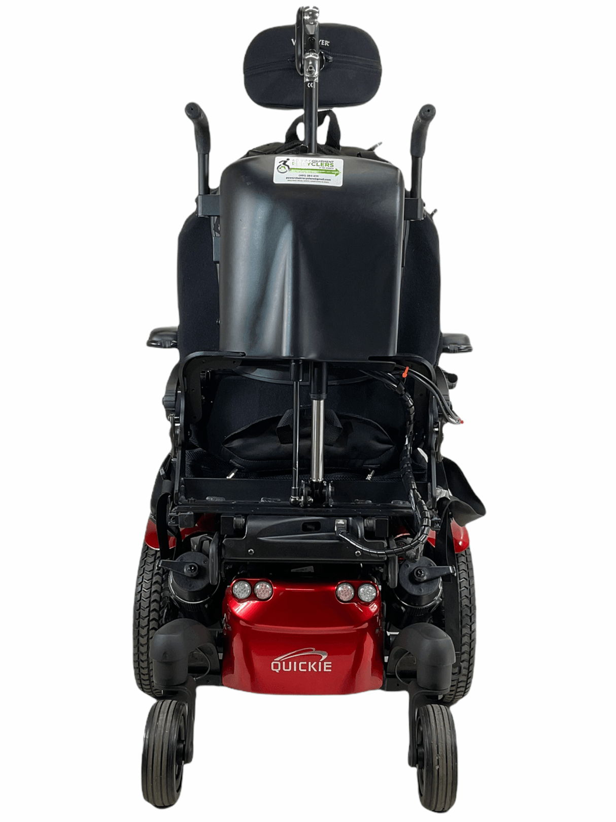 Sunrise Medical Quickie QM-710 Rehab Power Chair | Tilt, Recline, Power Legs | 17" x 16" Seat