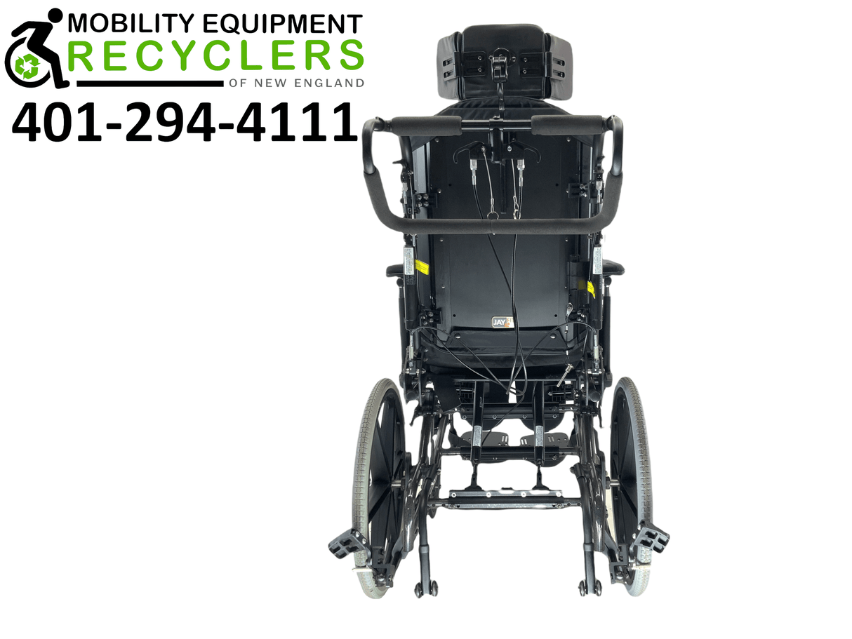 Sunrise Medical Quickie TS Tilt-In-Space Manual Wheelchair | Height Adjustable Armrest, Adjustable Headrest, Height Adjustable Push Handles-Mobility Equipment for Less