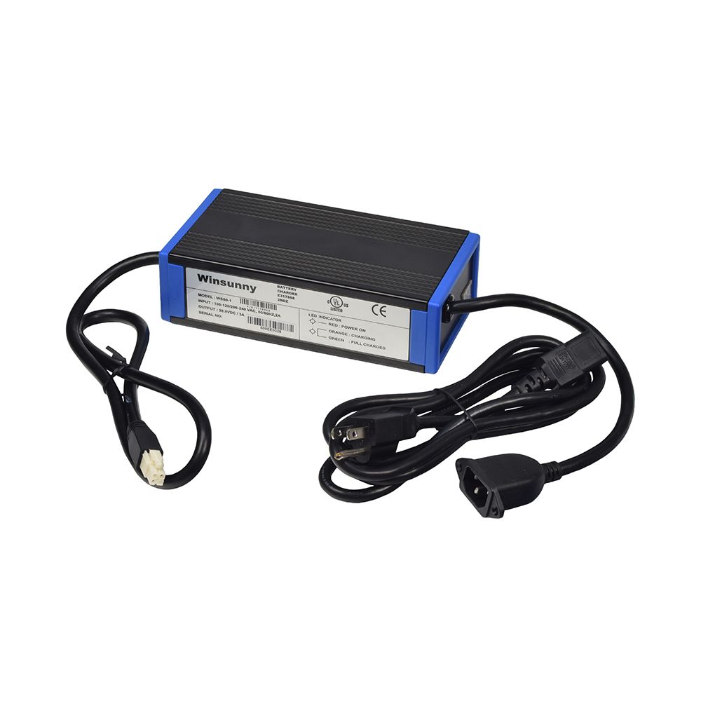 Overview of CTE Winsunny charger for Invacare power chairs