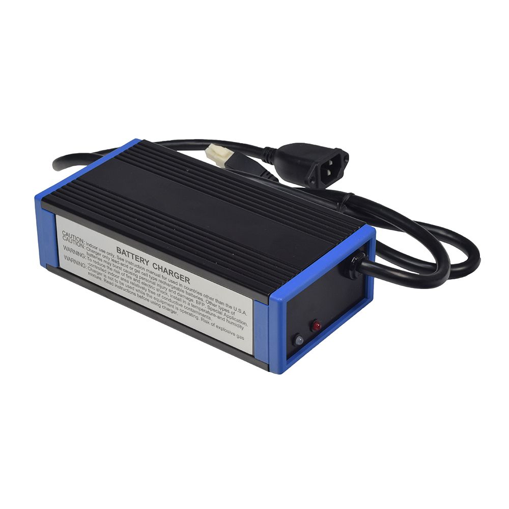 Backside view of CTE Winsunny charger for Invacare power chairs