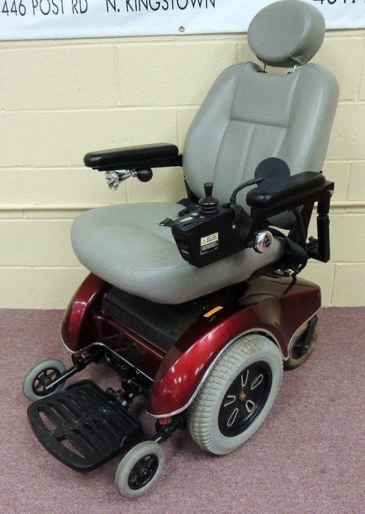 Pride Jet 1 HD Electric Power Wheelchair (Red) - Mobility Equipment for Less