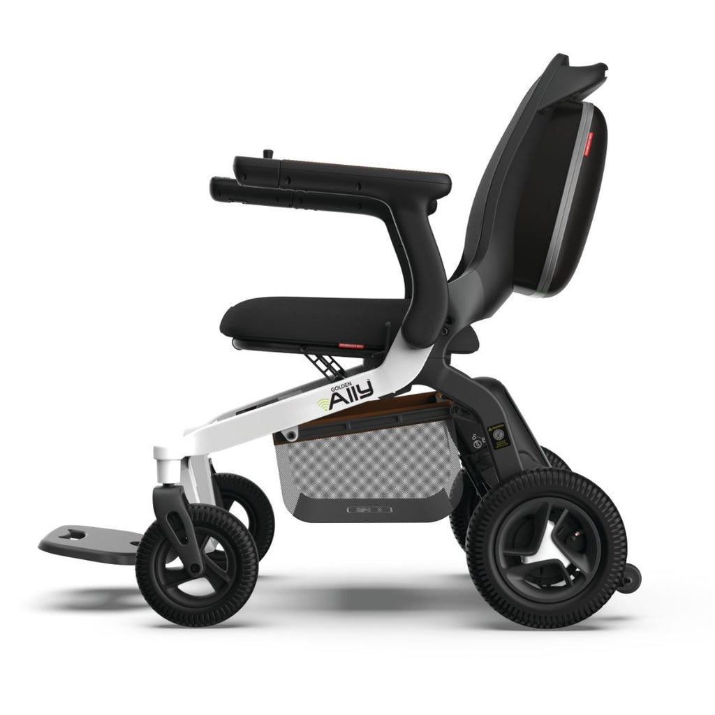 Left profile view of Golden Ally power chair