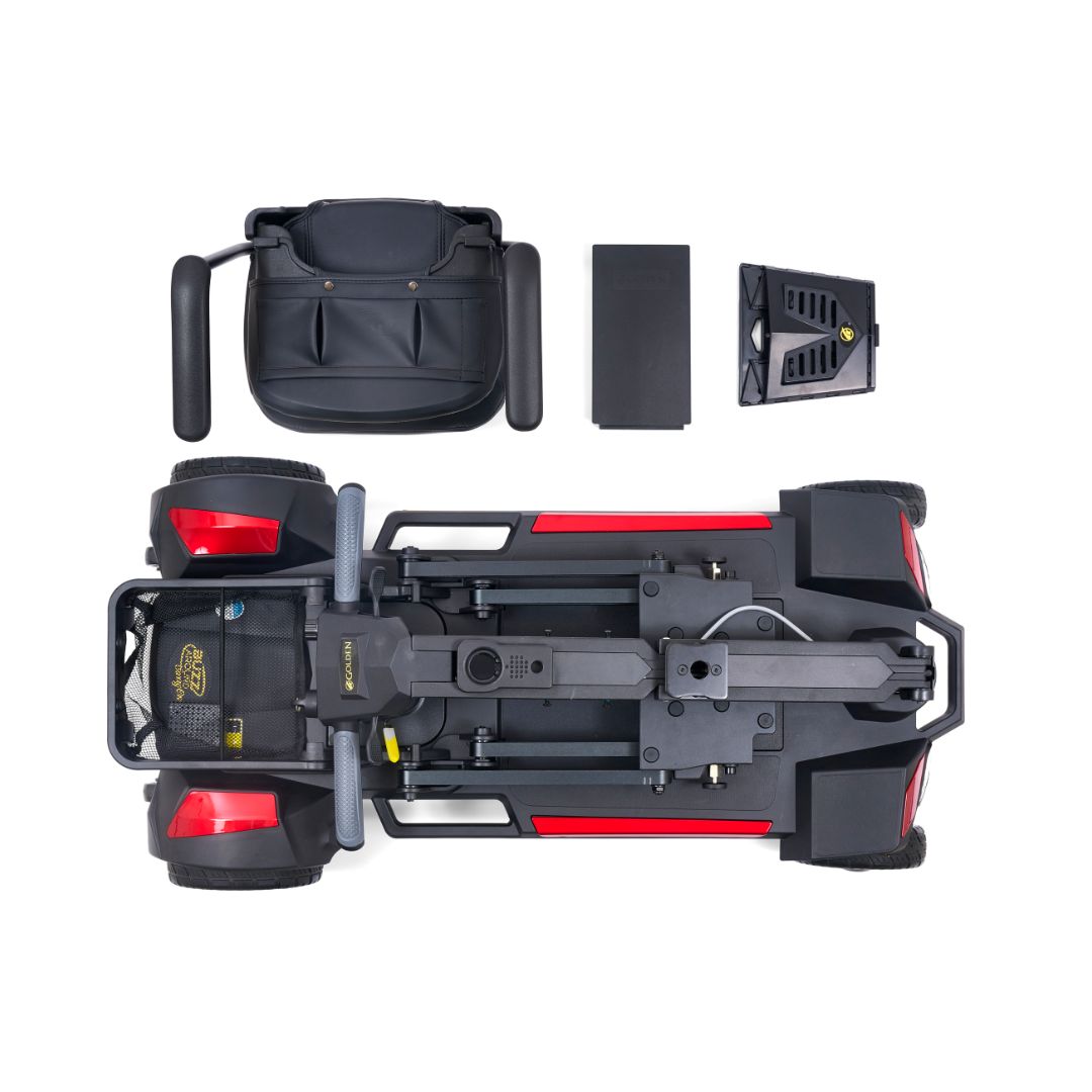 New Golden Technologies Buzzaround Carry On 4-Wheel Folding Mobility Scooter | Max Speed 3.6 MPH | 300 LBS Weight Capacity