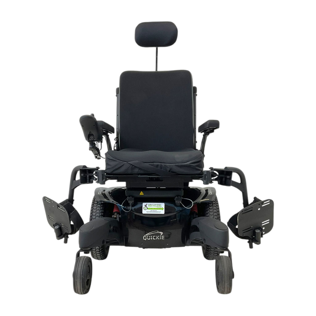 Quickie QM-710 Power Chair - Swing-Away Leg Rests