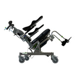 RAZ-AT Attendant Tilt Shower Chair | 17 x 20 in Seat | Arm Troughs Included