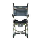 Back View of RAZ-AP Attendant Propel Shower Chair & Commode