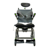 Front View of Raz Designs RAZ-AT (Attendant Tilt) Shower Chair & Commode