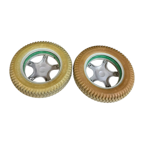 Pair of Drive Wheels for Invacare Arrow Series Power Chairs with Gearless Brushless Motors