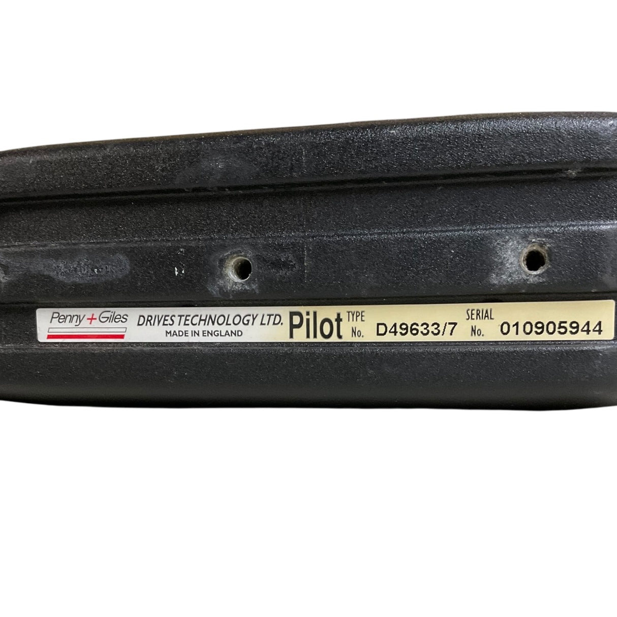 Label for PG Drives Pilot Joystick for Hoveround MPV4 Power Chairs