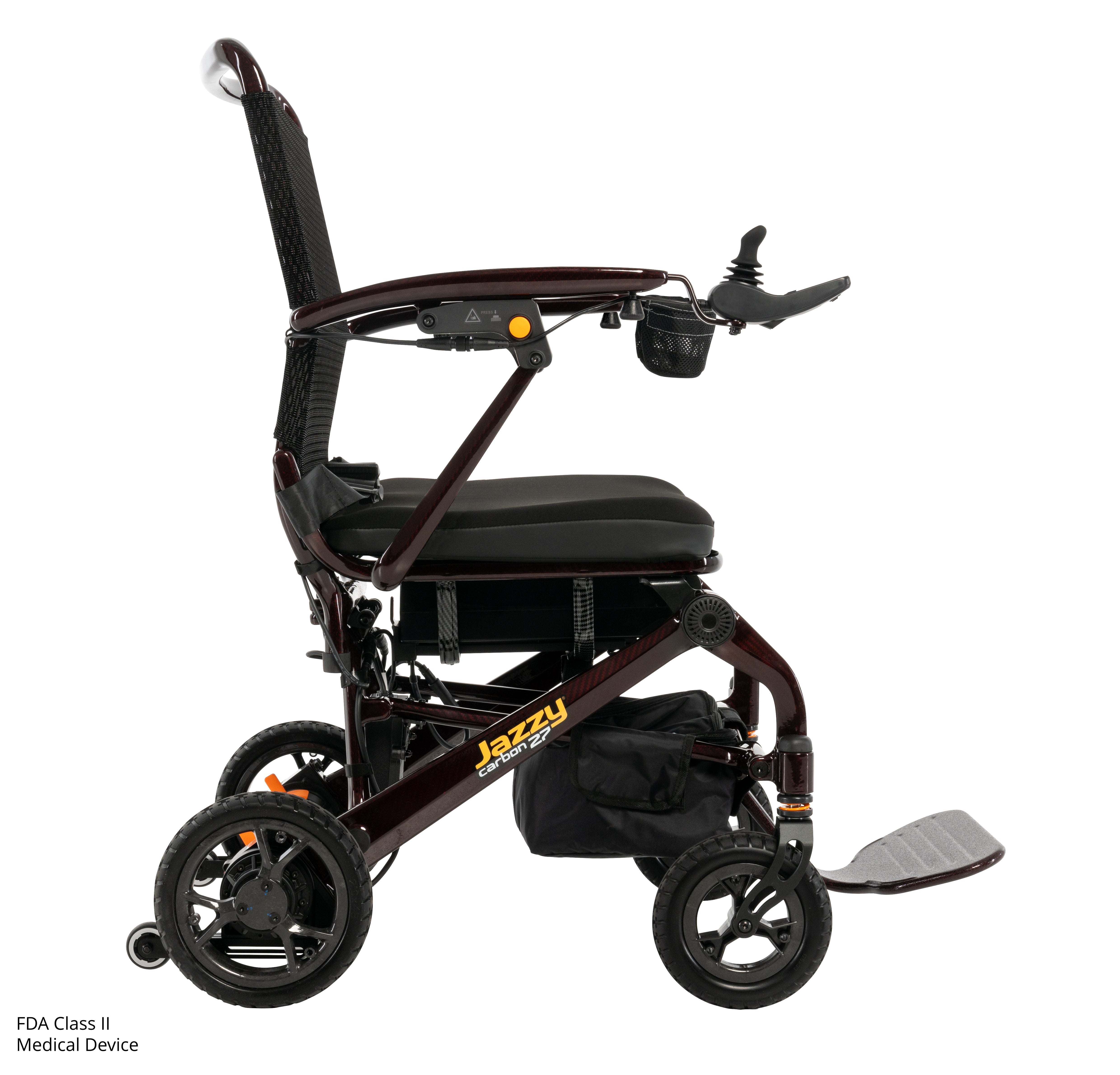 Pride Jazzy Carbon 27 Folding Power Wheelchair | Weighs Just 27