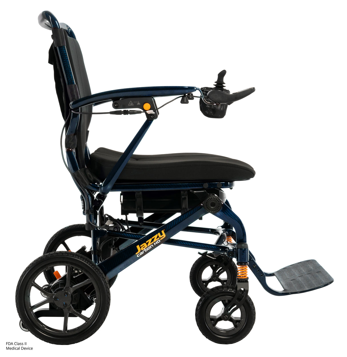 Right Side View of Jazzy Carbon HD Power Chair