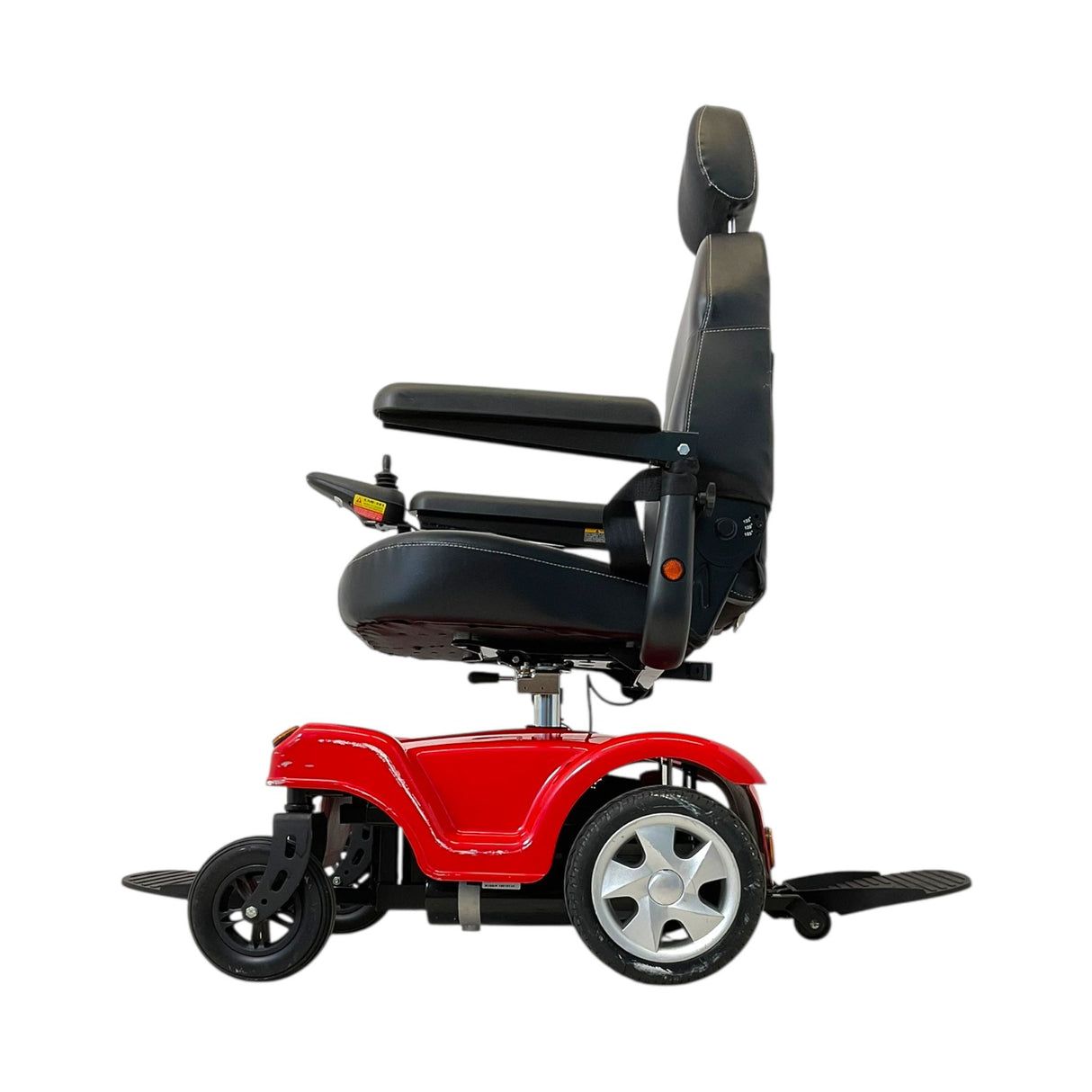 Left Side View of Merits P312 Dualer TurnAbout Power Chair (RWD)