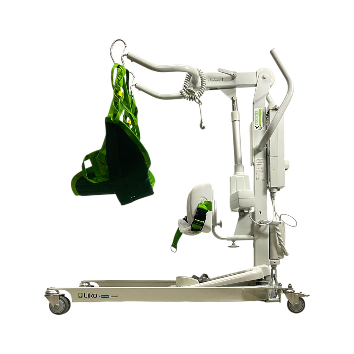 Left Side View of Liko Sabina II Electric Sit-to-Stand Patient Lift