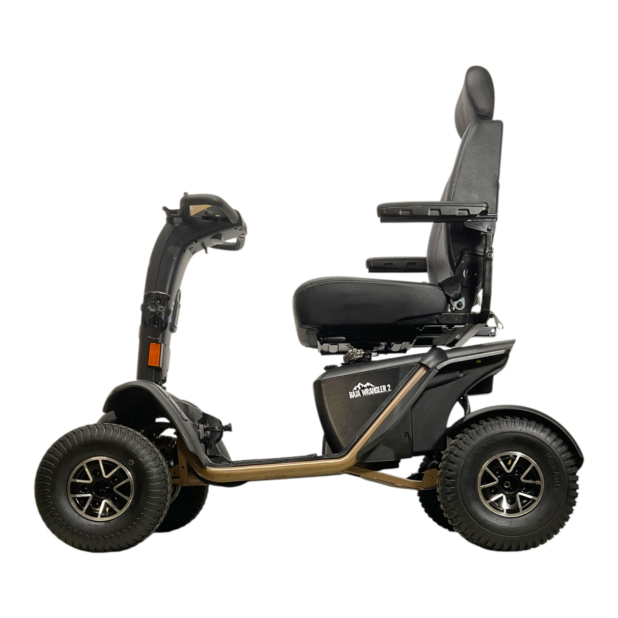 Left Side View of Pride Baja Wrangler 2 Scooter