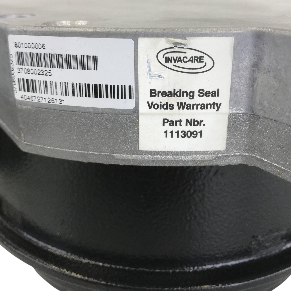 Left Side Label for Gearless Brushless Motors for Invacare 3G Storm Series